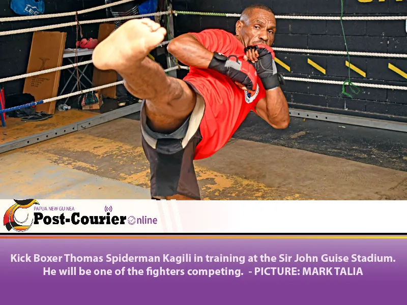 Thomas Kagili, 62.3kg Lightweight fighter from Chimbu Province