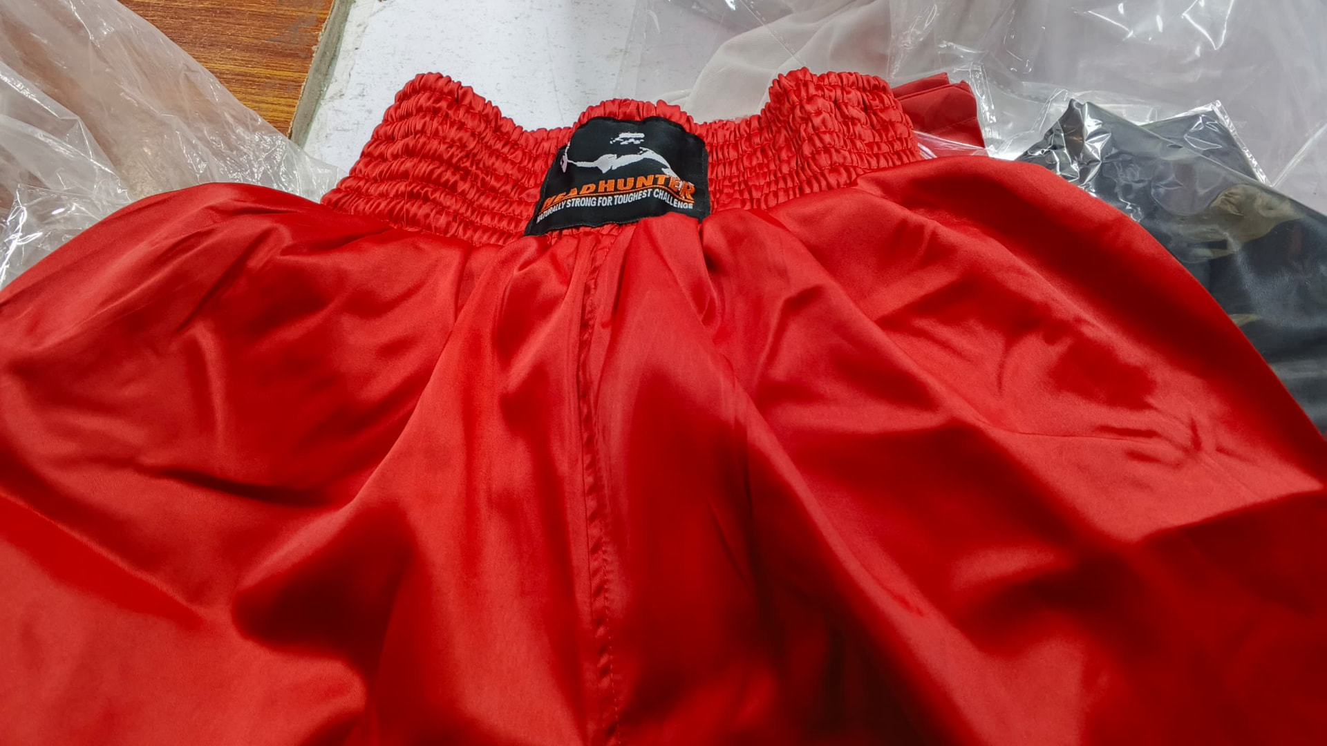 Headhunter Fight Shorts — Red